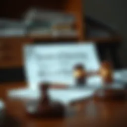 A symbolic representation of legal documents related to estate planning